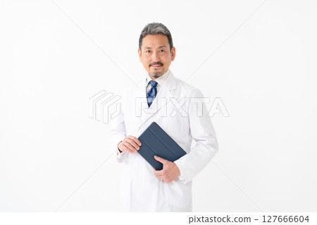 A white coat male A white coat male 127666604