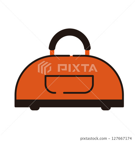 Simple illustration of a Boston bag 127667174