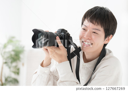 Photographer shooting studio 127667269