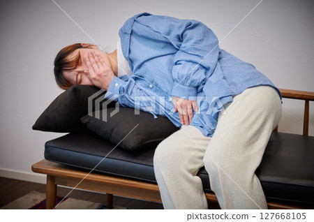 患有孕吐的女性、孕婦、產婦 127668105