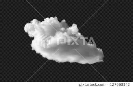 Realistic white vector cloud png mockup isolated on black transparent sky background Smoky air cloud Realistic white vector cloud png mockup isolated on black transparent sky background Smoky air cloud 127668342