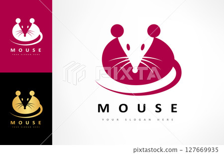 Mouse logo vector. Animal design Mouse logo vector. Animal design 127669935