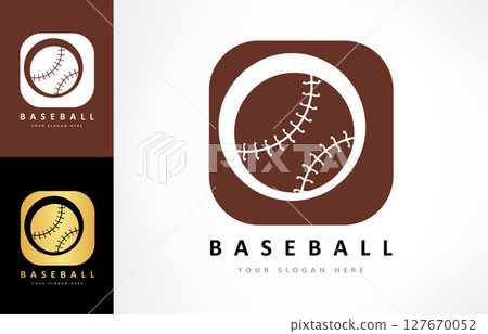 Baseball logo vector. Sport design	 127670052