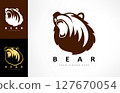 Roaring bear logo vector. Animal design 127670054