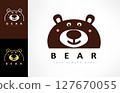 Bear logo vector. Animal design 127670055