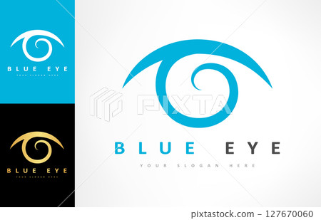 Eye logo vector. Abstract design	 127670060