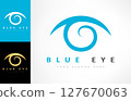 Eye logo vector. Abstract design 127670063