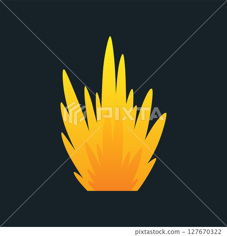 Explosion animation. Animation for game of the explosion effect. Cartoon animation for game. Exploding effect. Hand drawn vector illustration 127670322