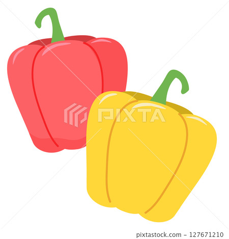 辣椒粉夏季蔬菜向量插圖 辣椒粉夏季蔬菜向量插圖 127671210