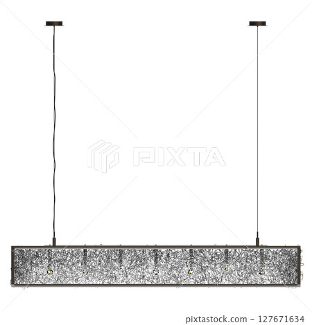 chandelier on the ceiling isolated on transparent background, hanging lamp, pendant light, 3D illustration, cg render chandelier on the ceiling isolated on transparent background, hanging lamp, pendant light, 3D illustration, cg render 127671634