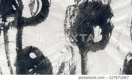 Ink drawings made with a brush, ink paintings with brush strokes, ink drawings made with a brush Ink drawings made with a brush, ink paintings with brush strokes, ink drawings made with a brush 127672067