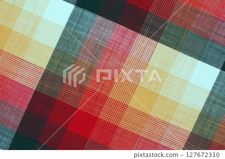 colored fabric texture background abstraction. fabric sample for a modern shirt style 127672310