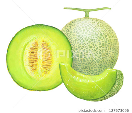 瓜 - 切半，切成四瓣 127673096