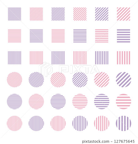 Illustration material: Striped and border geometric pattern Vector Striped and border Illustration material: Striped and border geometric pattern Vector Striped and border 127675645