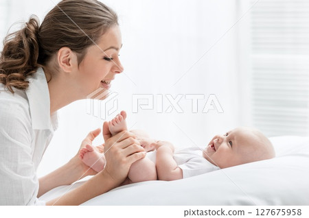 Mother and baby Mother and baby 127675958