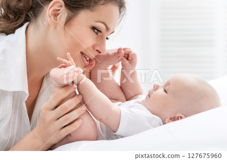 Mother and baby Mother and baby 127675960