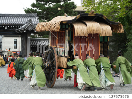 Festival of the Ages: Toyoko’s Participation Process, Bull Cart 127675976