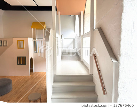 Indoor modern minimalist playroom for children 127676460