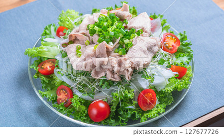 Colorful pork shabu salad Colorful pork shabu salad 127677726