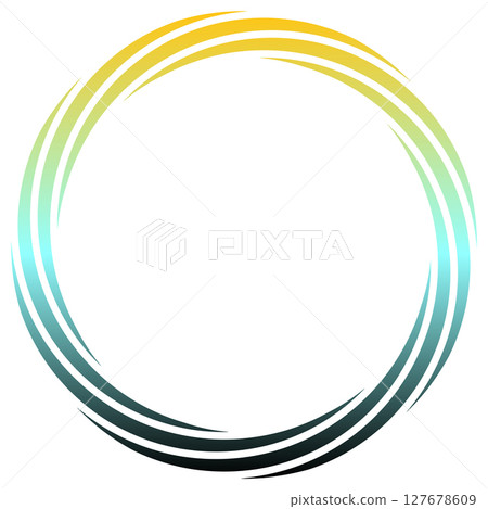 Round frame colorful 127678609