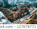 Koishikawa Korakuen and its surroundings as seen from Bunkyo Civic Center 127678771