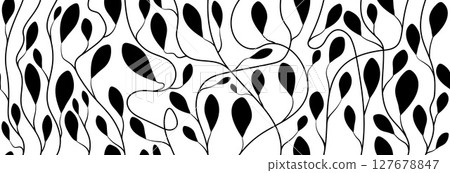 Abstract print with leaves. 127678847