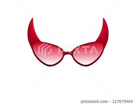 Red devil horn sunglasses with gradient tinted lenses for a bold fashion statement Red devil horn sunglasses with gradient tinted lenses for a bold fashion statement 127679404