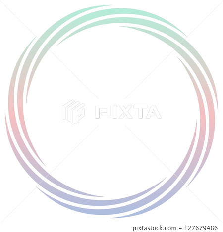 Round frame colorful 127679486