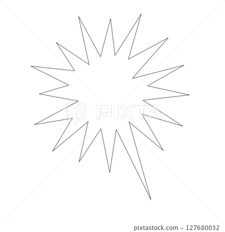 簡單的驚訝的對話泡泡素材 簡單的驚訝的對話泡泡素材 127680032