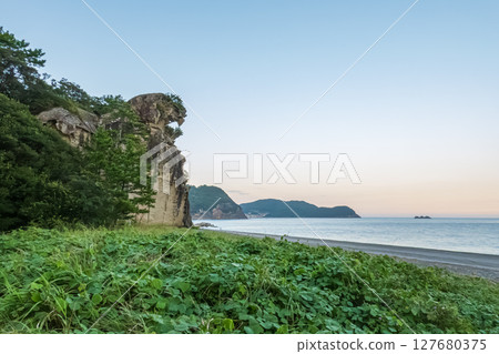 Shichirimihama and Shishiiwa in the quiet evening 127680375