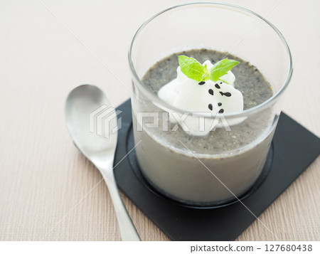 黑芝麻豆漿布丁 黑芝麻豆漿布丁 127680438