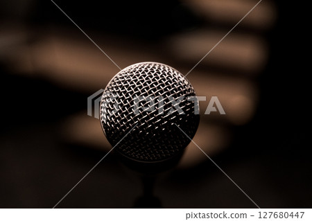 Live stage microphone Live stage microphone 127680447