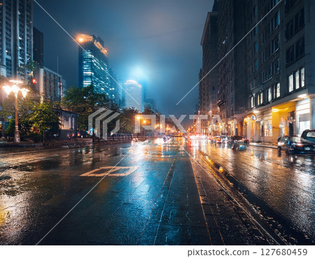 雨夜的城市 127680459