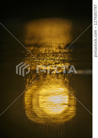 Sunset reflection in Greater Kruger National park, South Africa Sunset reflection in Greater Kruger National park, South Africa 127680797