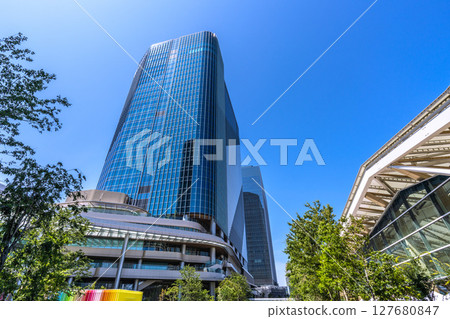 2025 年 6 月 22 日,日本東京城市景觀,俯瞰高輪 Gateway 站前的高輪 Gateway City 2025 年 6 月 22 日,日本東京城市景觀,俯瞰高輪 Gateway 站前的高輪 Gateway City 127680847