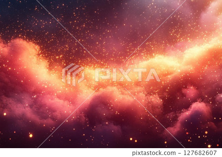 Glow Like Embers, Cloud Sparkle Dust, celestial fantasy, Dreamy Sky and Stars 127682607