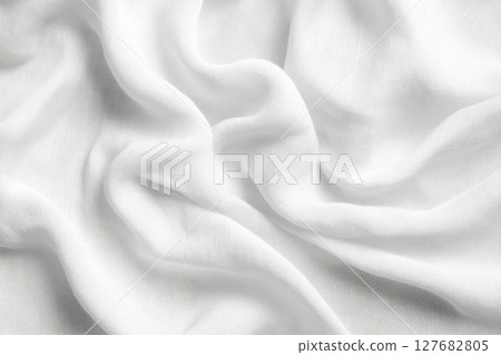 White Fabric Texture Shimmers With Light and shadow create a soothing visual 127682805