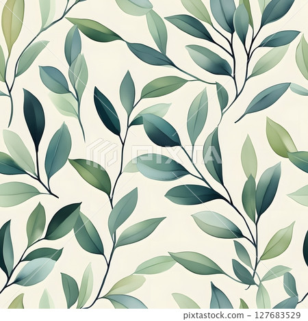 seamless pattern with leaves 127683529