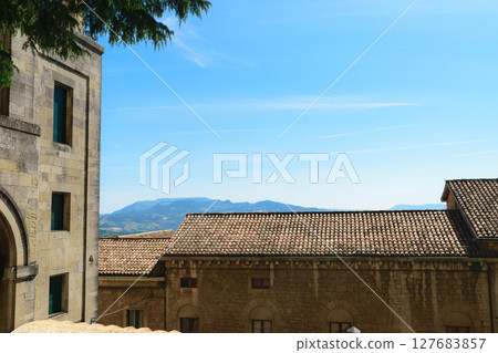 Landscape and buildings of San Marino Landscape and buildings of San Marino 127683857