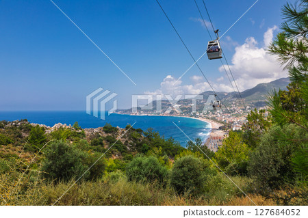 Cable car in Alanya Turkey 127684052