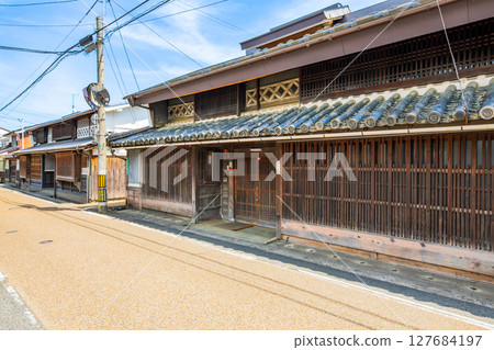 Townscape of Joto district, Tsuyama city, Okayama prefecture 127684197