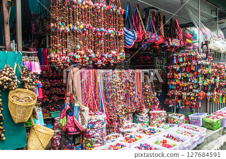 Colorful souvenir shop 127684591
