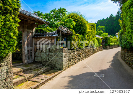 Kagoshima Prefecture, Chiran foothills townscape Kagoshima Prefecture, Chiran foothills townscape 127685167