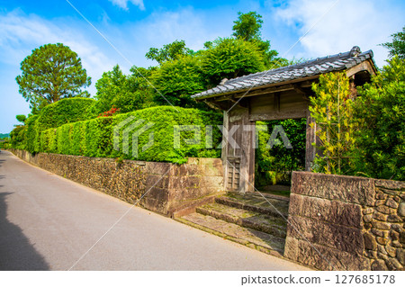 Kagoshima Prefecture, Chiran foothills townscape Kagoshima Prefecture, Chiran foothills townscape 127685178