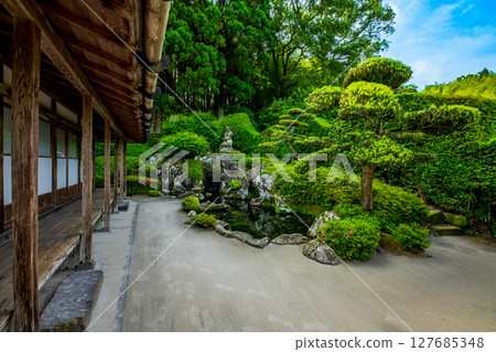 鹿兒島縣知覽山麓街景森重方庭園 127685348