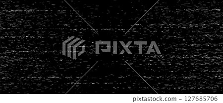 Glitchy CCTV monitor display with digital noise 127685706