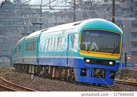 東海道本線 真鶴 JR東日本 485系列G1編組（幕張） 新油菜花 127686088