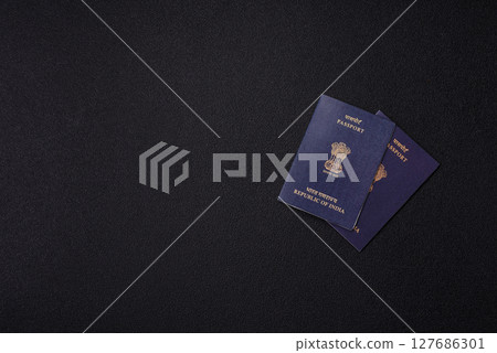 Indian citizen passport, a document for travelling Indian citizen passport, a document for travelling 127686301