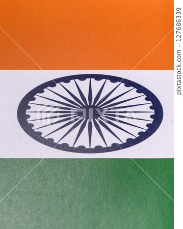 India's national flag as a backdrop for the concept of independence India's national flag as a backdrop for the concept of independence 127686339