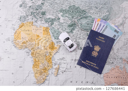 Indian citizen passport, a document for travelling 127686441